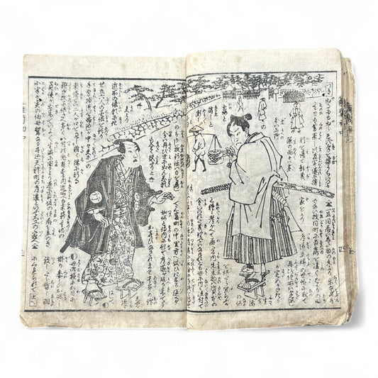 Hanare no Kiku Shirube no Kagami 離菊標鏡 Edo Woodblock Book (3 Volumes in One) by Utagawa Yoshitora 芳虎-B96