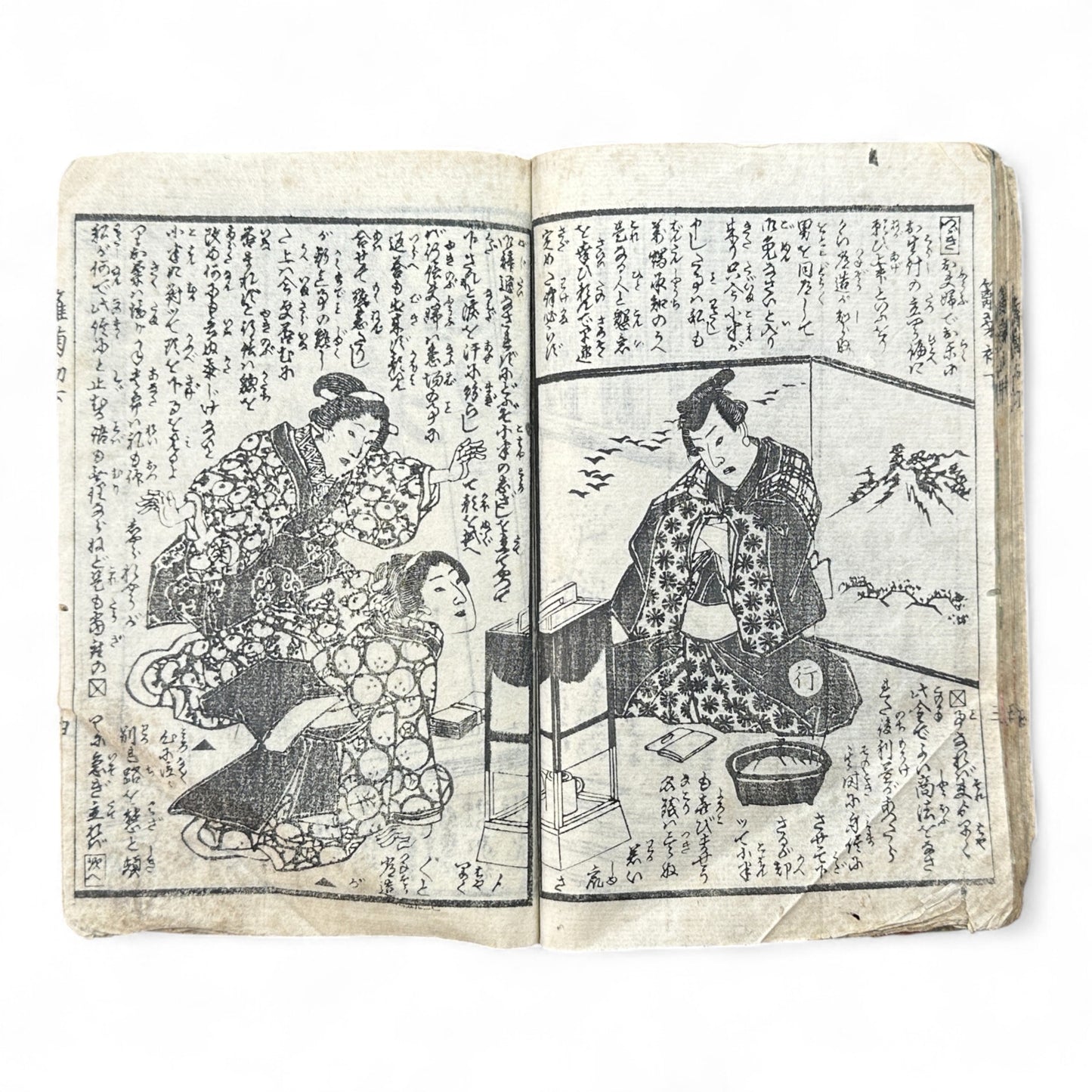 Hanare no Kiku Shirube no Kagami 離菊標鏡 Edo Woodblock Book (3 Volumes in One) by Utagawa Yoshitora 芳虎-B96