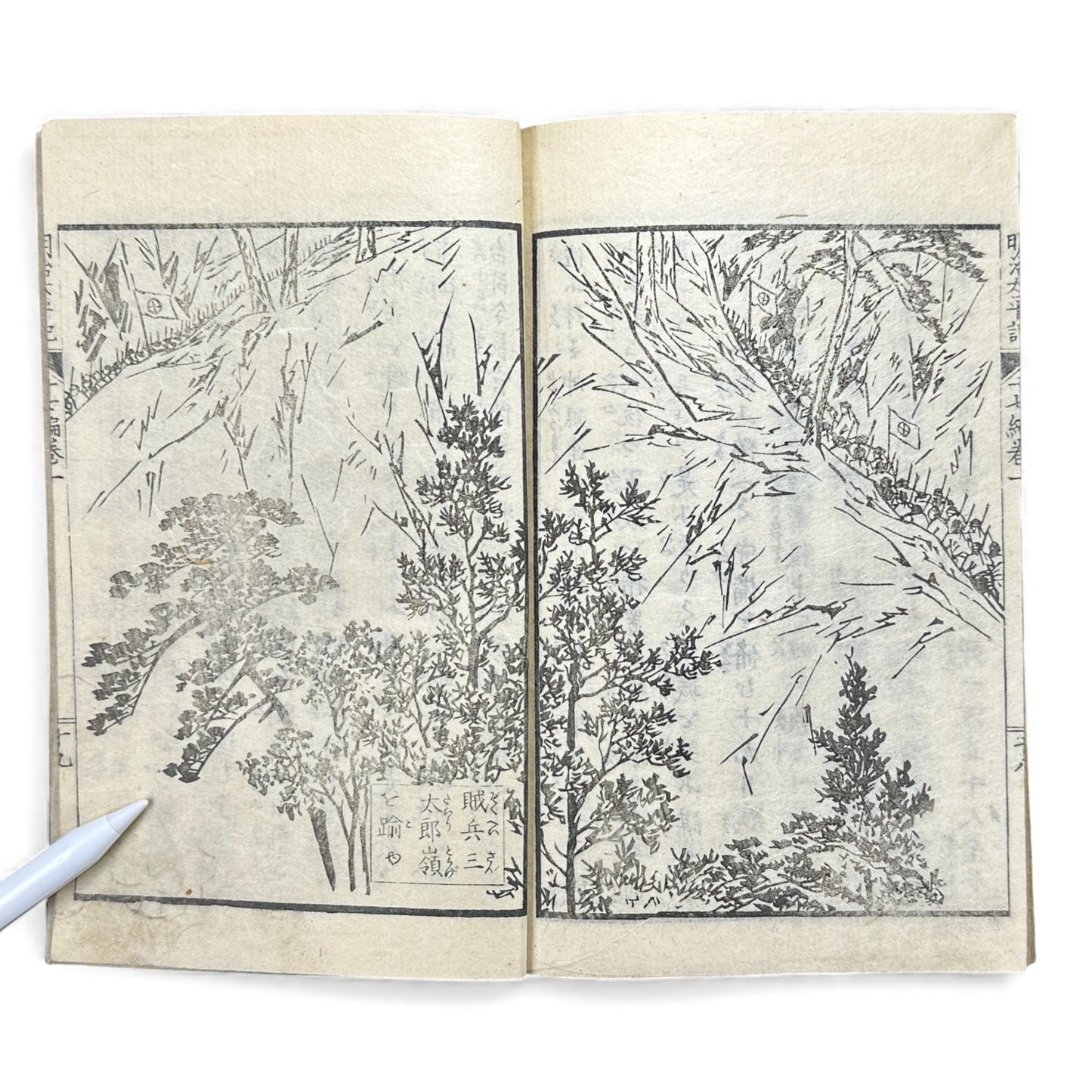 Meiji Taiheiki 明治太平記 - Murai Gensai & Sensai Eitaku - Meiji Era Woodblock Book (1870s)- B98