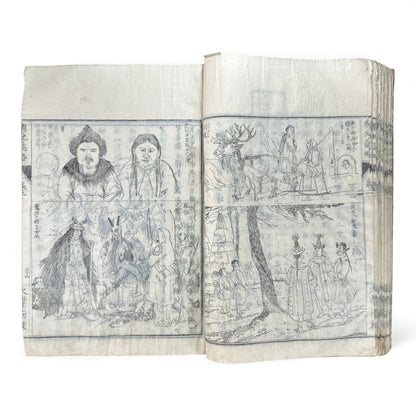 Meiji 1874 Japanese Illustrated Geography Book –《輿地誌畧》Yochi Shiryaku – Maps, Cultures, Animals – Rare Original - B123