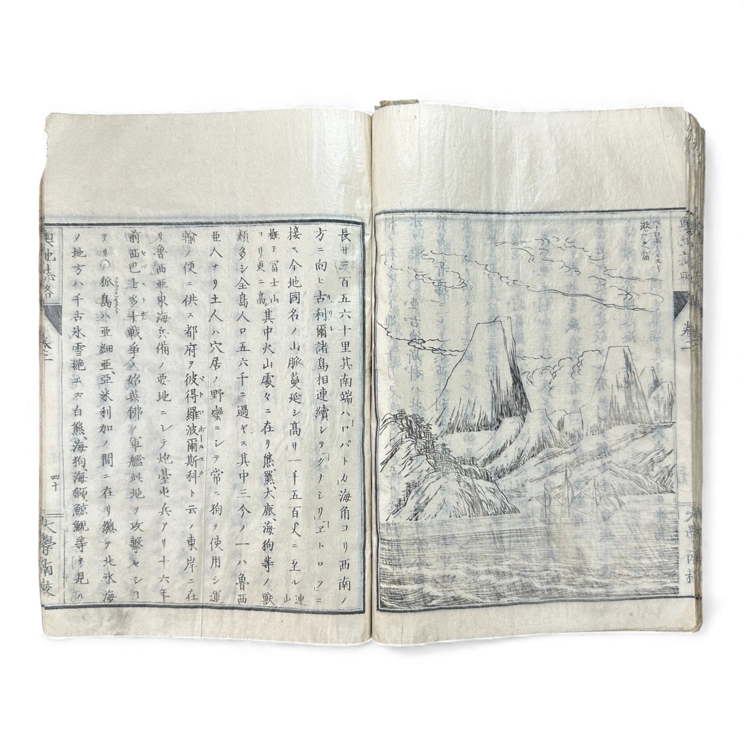 Meiji 1874 Japanese Illustrated Geography Book –《輿地誌畧》Yochi Shiryaku – Maps, Cultures, Animals – Rare Original - B123