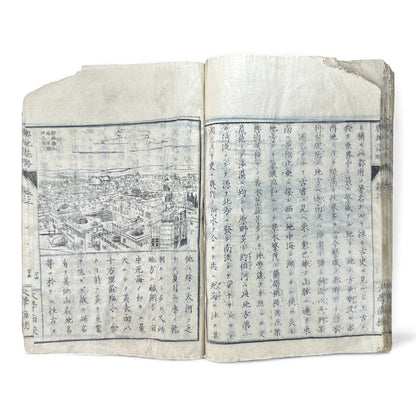 Meiji 1874 Japanese Illustrated Geography Book –《輿地誌畧》Yochi Shiryaku – Maps, Cultures, Animals – Rare Original - B123