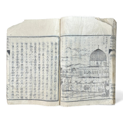 Meiji 1874 Japanese Illustrated Geography Book –《輿地誌畧》Yochi Shiryaku – Maps, Cultures, Animals – Rare Original - B123