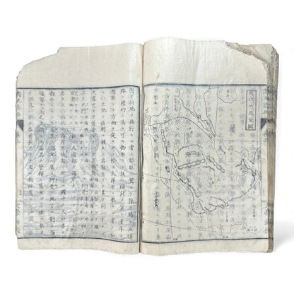 Meiji 1874 Japanese Illustrated Geography Book –《輿地誌畧》Yochi Shiryaku – Maps, Cultures, Animals – Rare Original - B123