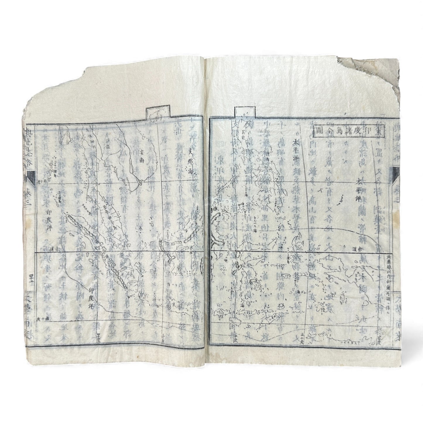 Meiji 1874 Japanese Illustrated Geography Book –《輿地誌畧》Yochi Shiryaku – Maps, Cultures, Animals – Rare Original - B123