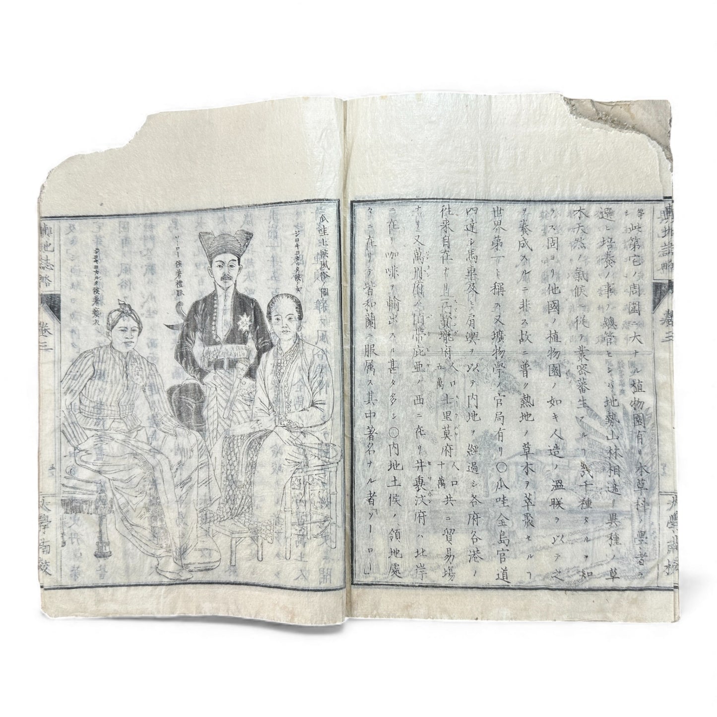 Meiji 1874 Japanese Illustrated Geography Book –《輿地誌畧》Yochi Shiryaku – Maps, Cultures, Animals – Rare Original - B123