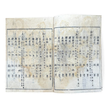 Edo Japanese Illustrated “Famous Places” Guide – 《都林泉名勝圖會》Tosurisen Meishō Zue – Scenic Temples & Landscapes – Rare Woodblock Book - B125