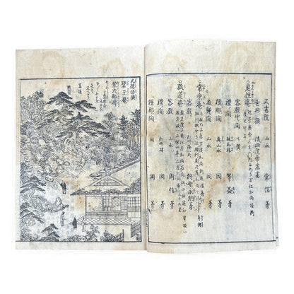 Edo Japanese Illustrated “Famous Places” Guide – 《都林泉名勝圖會》Tosurisen Meishō Zue – Scenic Temples & Landscapes – Rare Woodblock Book - B125
