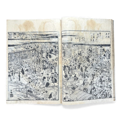 Edo Japanese Illustrated “Famous Places” Guide – 《都林泉名勝圖會》Tosurisen Meishō Zue – Scenic Temples & Landscapes – Rare Woodblock Book - B125