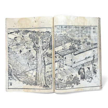 Edo Japanese Illustrated “Famous Places” Guide – 《都林泉名勝圖會》Tosurisen Meishō Zue – Scenic Temples & Landscapes – Rare Woodblock Book - B125