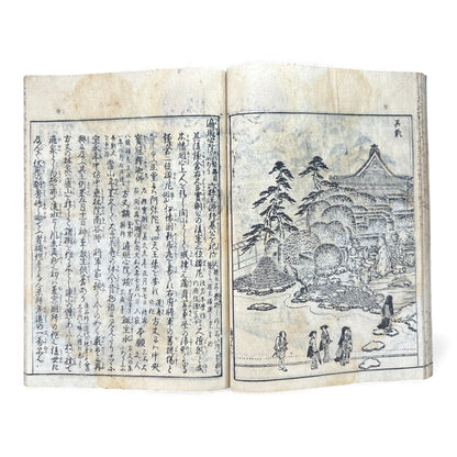 Edo Japanese Illustrated “Famous Places” Guide – 《都林泉名勝圖會》Tosurisen Meishō Zue – Scenic Temples & Landscapes – Rare Woodblock Book - B125