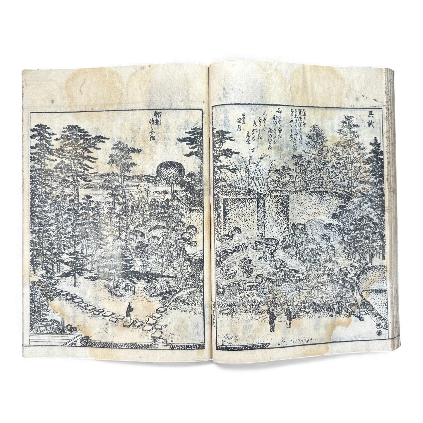 Edo Japanese Illustrated “Famous Places” Guide – 《都林泉名勝圖會》Tosurisen Meishō Zue – Scenic Temples & Landscapes – Rare Woodblock Book - B125