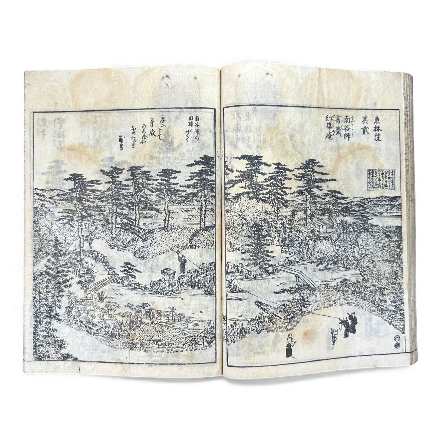 Edo Japanese Illustrated “Famous Places” Guide – 《都林泉名勝圖會》Tosurisen Meishō Zue – Scenic Temples & Landscapes – Rare Woodblock Book - B125