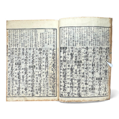 Edo Japanese Illustrated Encyclopedia – History, Divination, Palmistry, Calendars & Figures – Rare Woodblock Compendium - B126