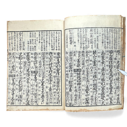 Edo Japanese Illustrated Encyclopedia – History, Divination, Palmistry, Calendars & Figures – Rare Woodblock Compendium - B126