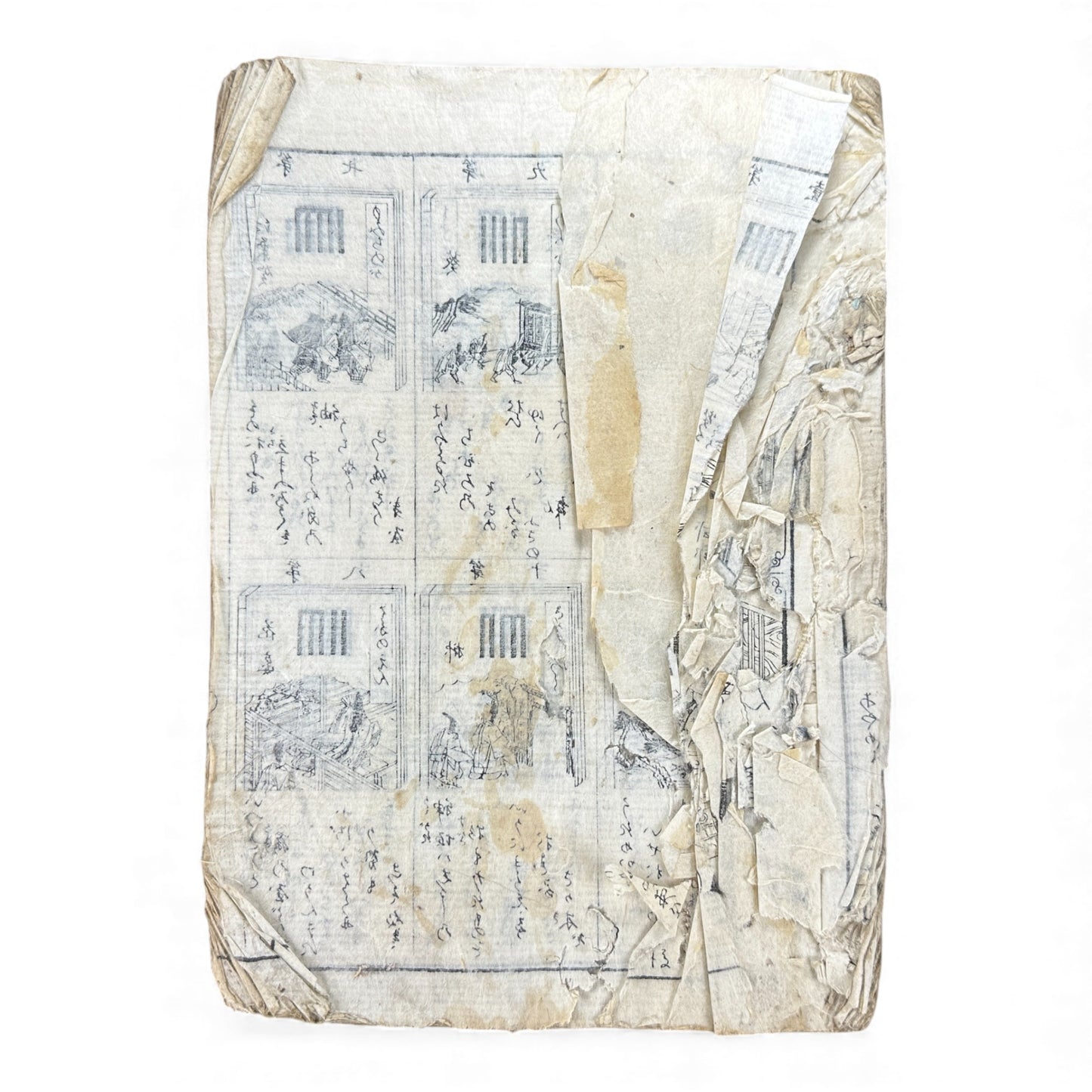 Edo Period Illustrated Waka & Seasonal Customs Book – Woodblock Printed Poetry & Scenes (Japan, c.1800–1860) - B127