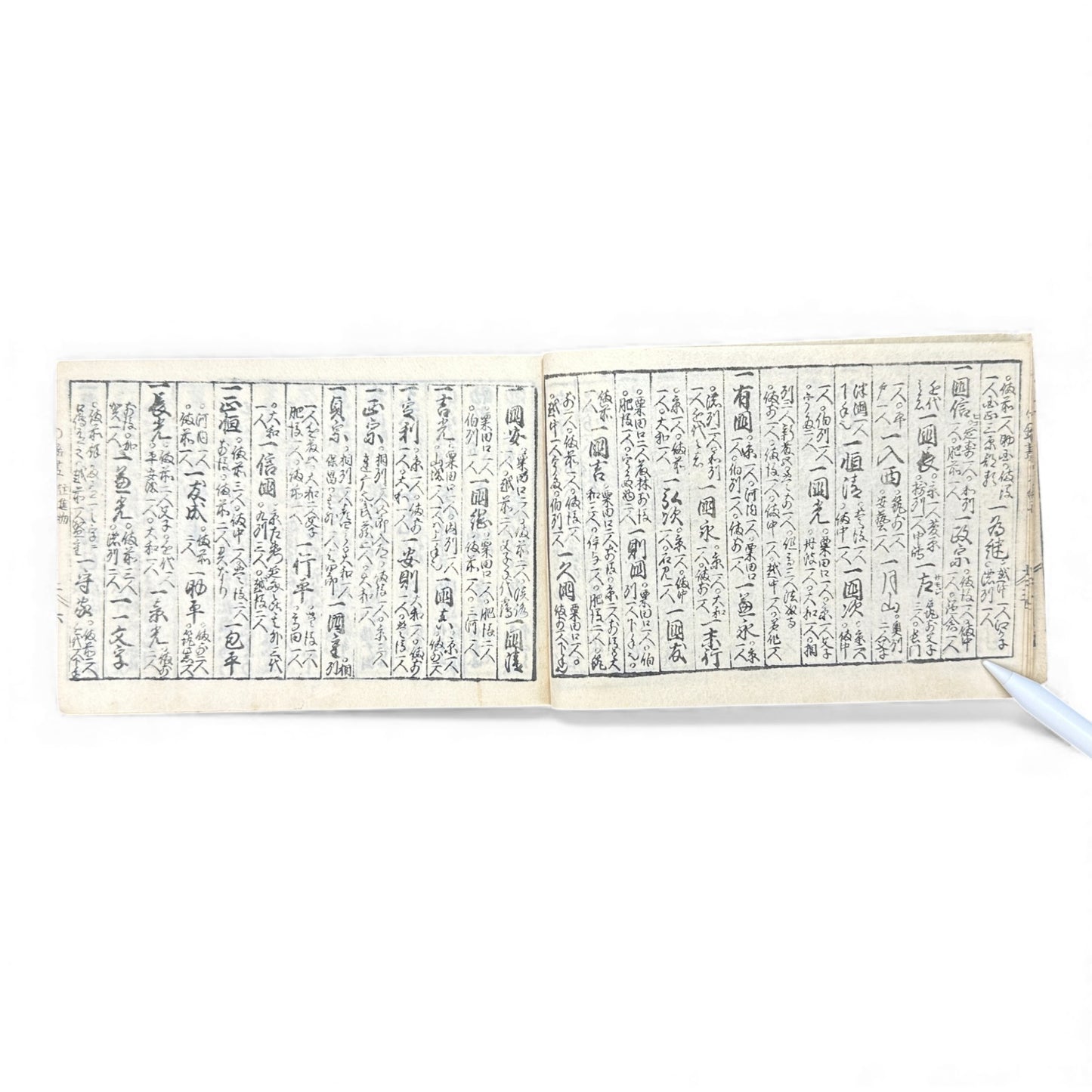 Edo Samurai Reference Book – 古今銘盡合鑑大全 – Sword Diagrams & Warrior Ranks (Woodblock Print) - B128