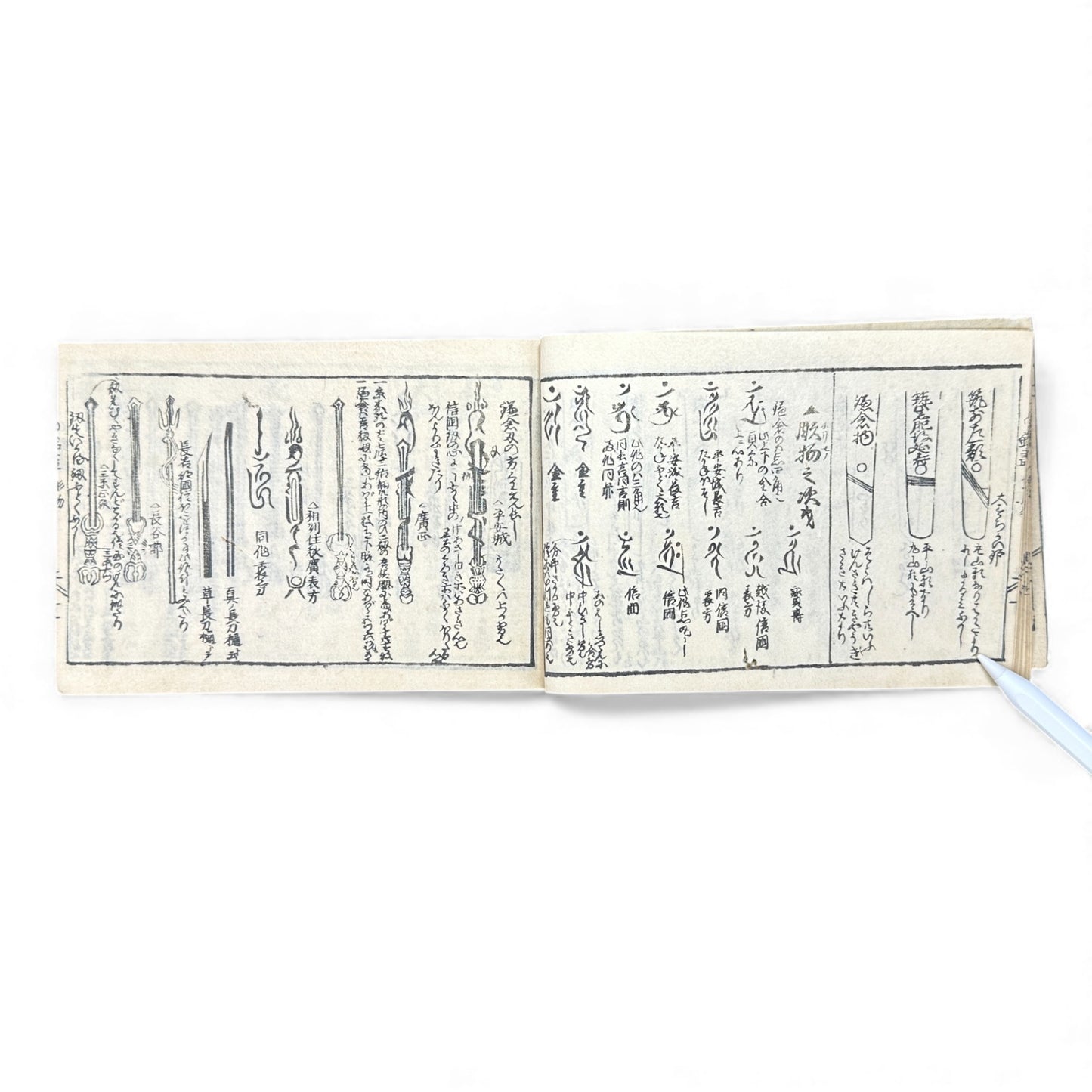 Edo Samurai Reference Book – 古今銘盡合鑑大全 – Sword Diagrams & Warrior Ranks (Woodblock Print) - B128