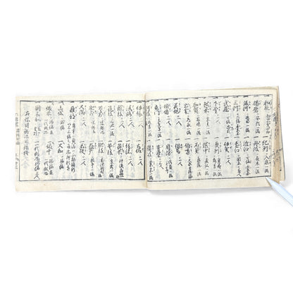 Edo Samurai Reference Book – 古今銘盡合鑑大全 – Sword Diagrams & Warrior Ranks (Woodblock Print) - B128