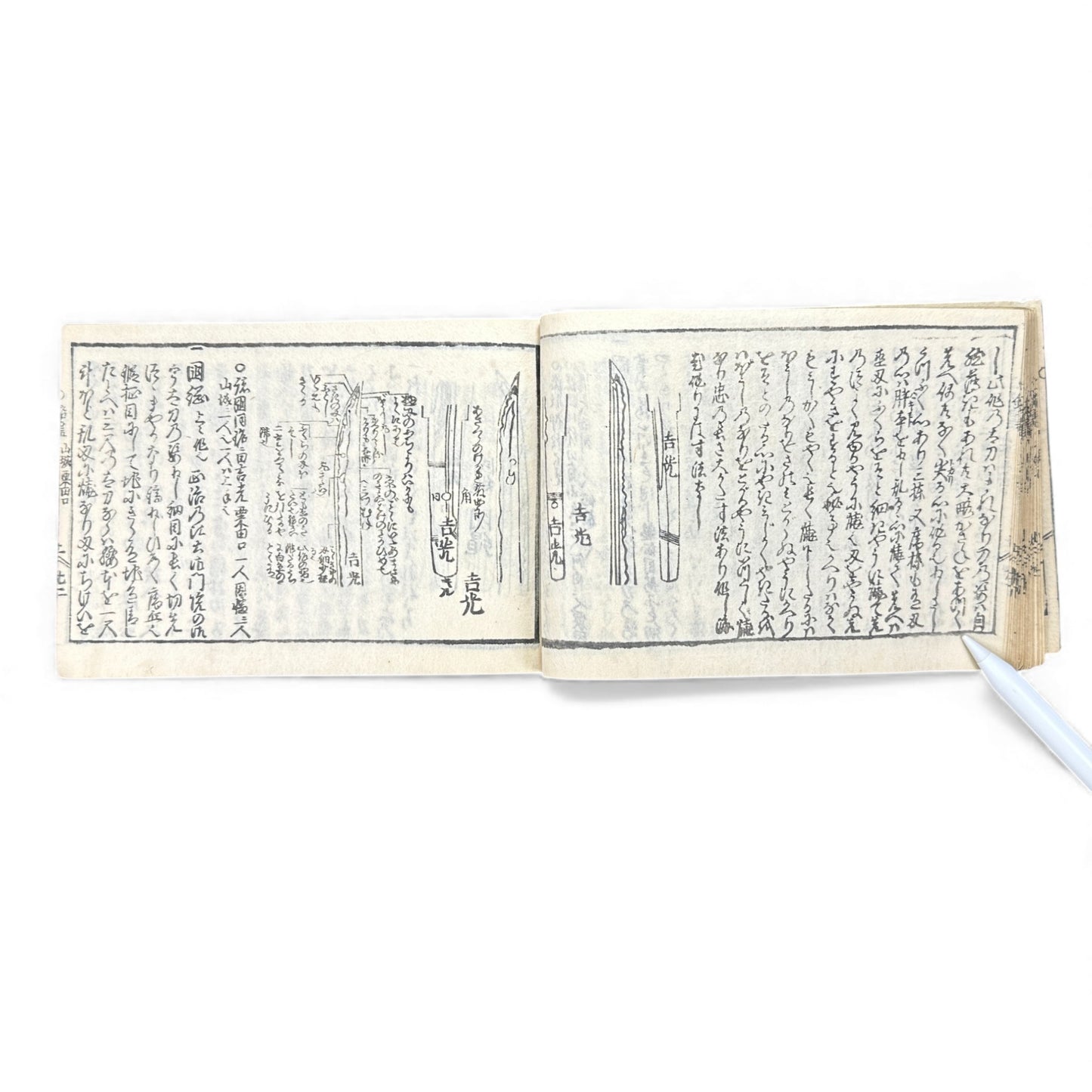 Edo Samurai Reference Book – 古今銘盡合鑑大全 – Sword Diagrams & Warrior Ranks (Woodblock Print) - B128