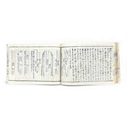 Edo Samurai Reference Book – 古今銘盡合鑑大全 – Sword Diagrams & Warrior Ranks (Woodblock Print) - B128