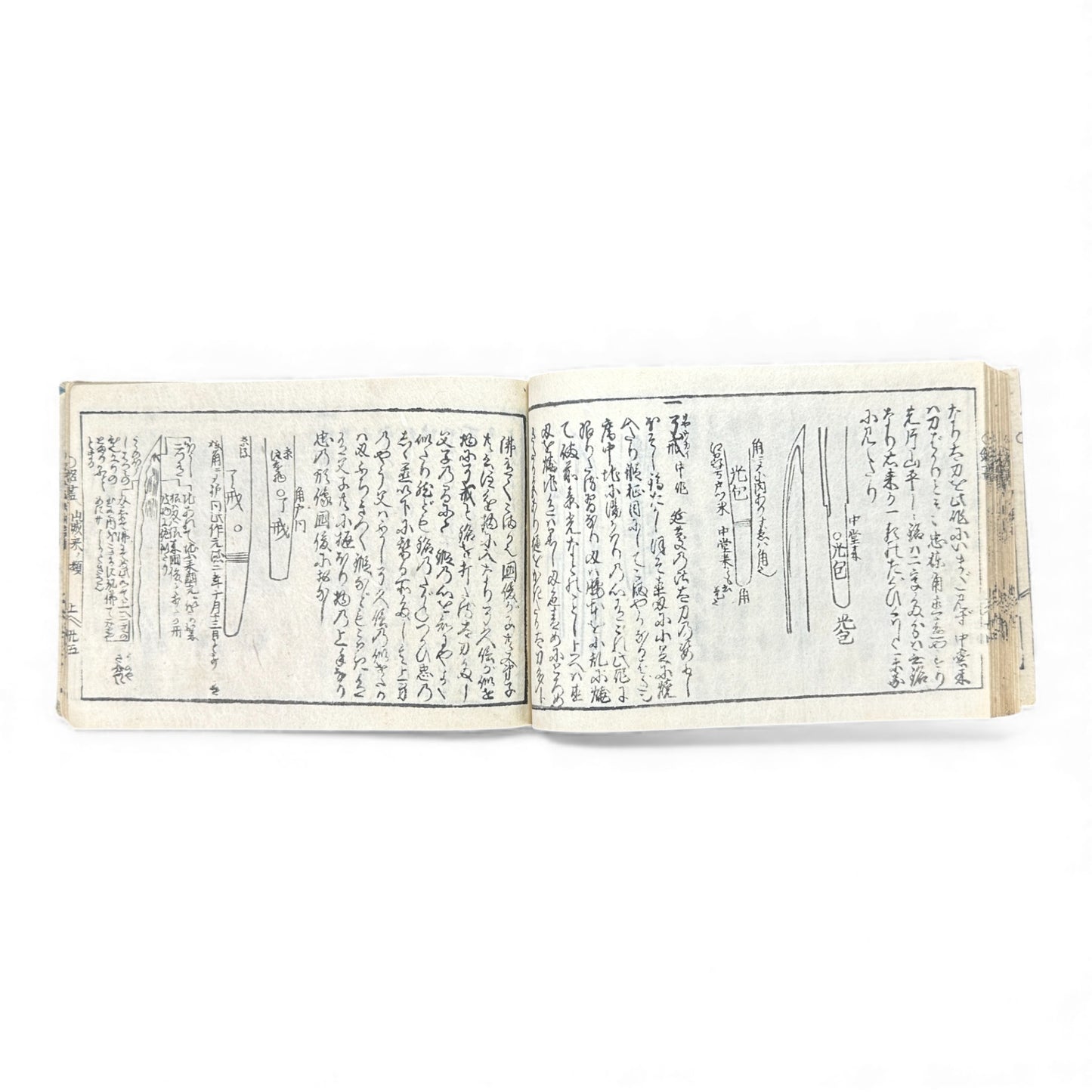 Edo Samurai Reference Book – 古今銘盡合鑑大全 – Sword Diagrams & Warrior Ranks (Woodblock Print) - B128