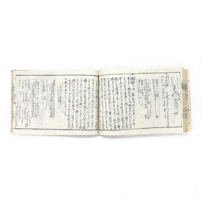 Edo Samurai Reference Book – 古今銘盡合鑑大全 – Sword Diagrams & Warrior Ranks (Woodblock Print) - B128