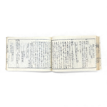 Edo Samurai Reference Book – 古今銘盡合鑑大全 – Sword Diagrams & Warrior Ranks (Woodblock Print) - B128