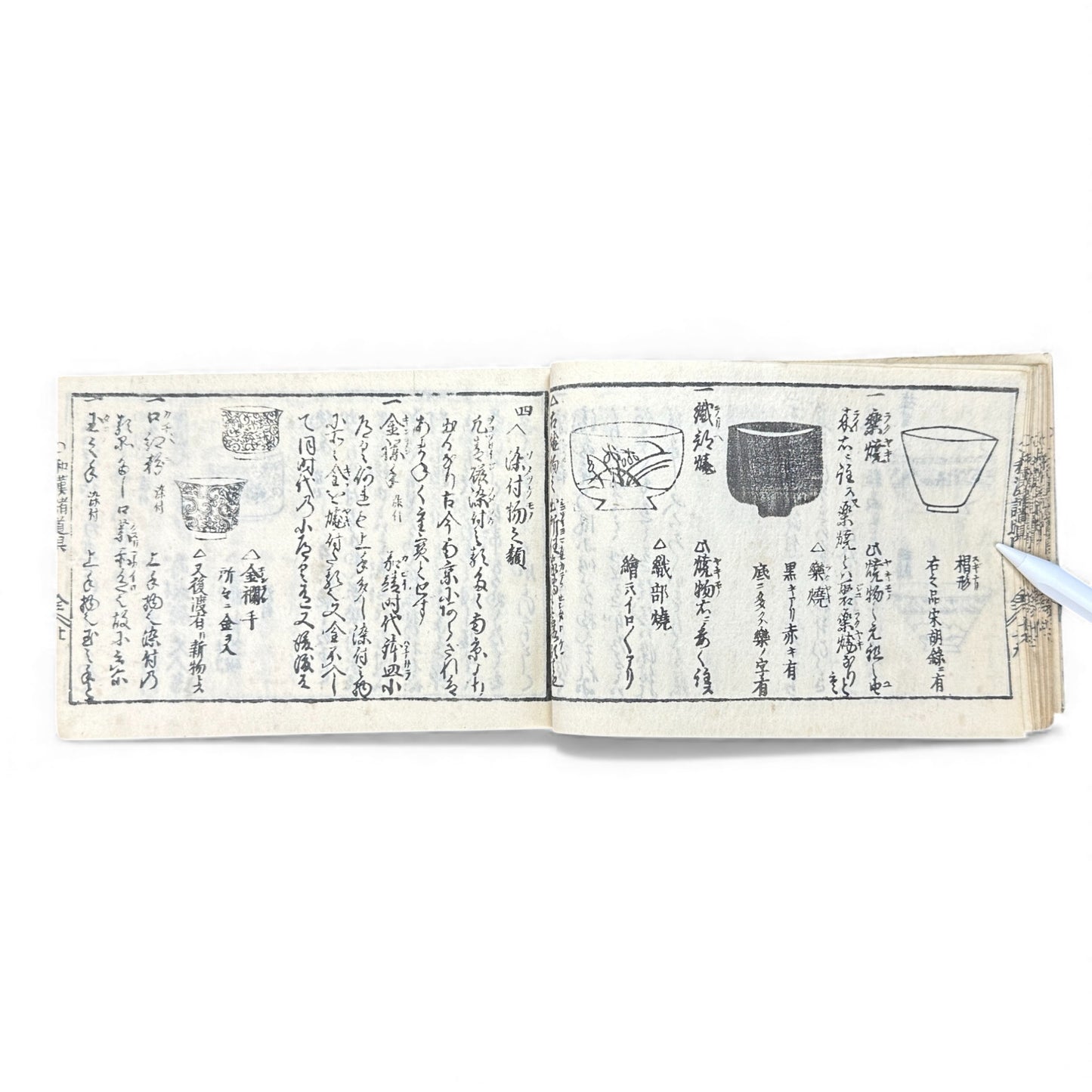 Edo-Period Illustrated Ceramics & Antiquities Manual – 古今知見録 (Kokon Chikenroku) – Woodblock-Printed Japanese Reference Book - B130