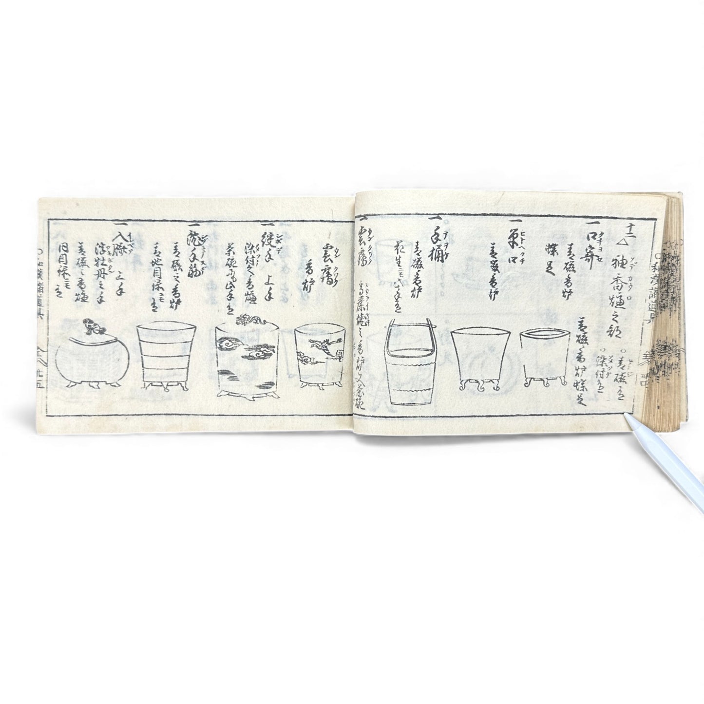 Edo-Period Illustrated Ceramics & Antiquities Manual – 古今知見録 (Kokon Chikenroku) – Woodblock-Printed Japanese Reference Book - B130