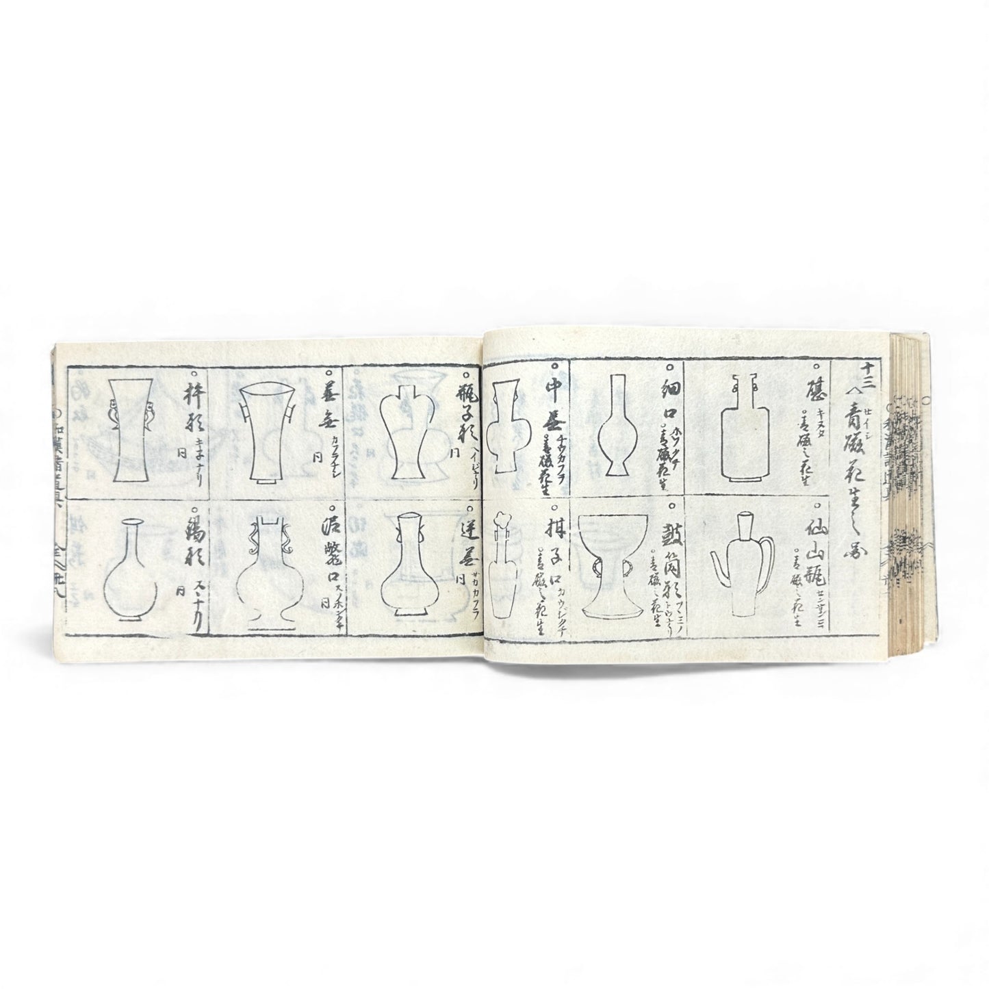 Edo-Period Illustrated Ceramics & Antiquities Manual – 古今知見録 (Kokon Chikenroku) – Woodblock-Printed Japanese Reference Book - B130