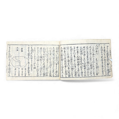 Edo-Period Illustrated Tea Jar & Ceramics Manual – 万宝全書 (Manpō Zensho) – Woodblock-Printed Japanese Antique Book- B131