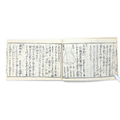 Edo-Period Illustrated Tea Jar & Ceramics Manual – 万宝全書 (Manpō Zensho) – Woodblock-Printed Japanese Antique Book- B131