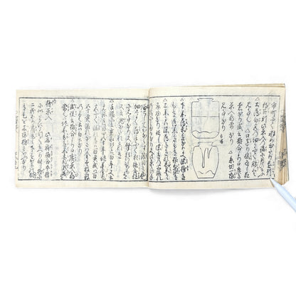 Edo-Period Illustrated Tea Jar & Ceramics Manual – 万宝全書 (Manpō Zensho) – Woodblock-Printed Japanese Antique Book- B131
