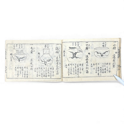 Edo-Period Tea Jar Identification Manual – 万宝全書 上巻  – Illustrated Woodblock-Printed Japanese Antique Book- B132