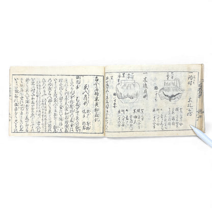 Edo-Period Tea Jar Identification Manual – 万宝全書 上巻  – Illustrated Woodblock-Printed Japanese Antique Book- B132