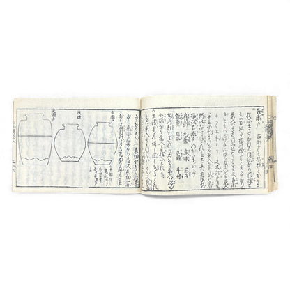 Edo-Period Tea Jar Identification Manual – 万宝全書 上巻  – Illustrated Woodblock-Printed Japanese Antique Book- B132