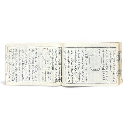 Edo-Period Tea Jar Identification Manual – 万宝全書 上巻  – Illustrated Woodblock-Printed Japanese Antique Book- B132
