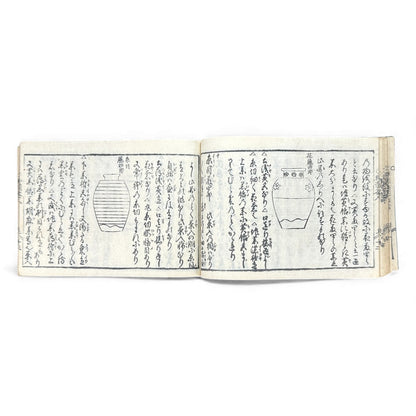 Edo-Period Tea Jar Identification Manual – 万宝全書 上巻  – Illustrated Woodblock-Printed Japanese Antique Book- B132
