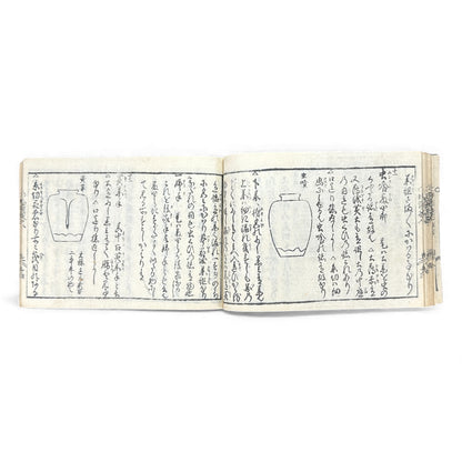 Edo-Period Tea Jar Identification Manual – 万宝全書 上巻  – Illustrated Woodblock-Printed Japanese Antique Book- B132