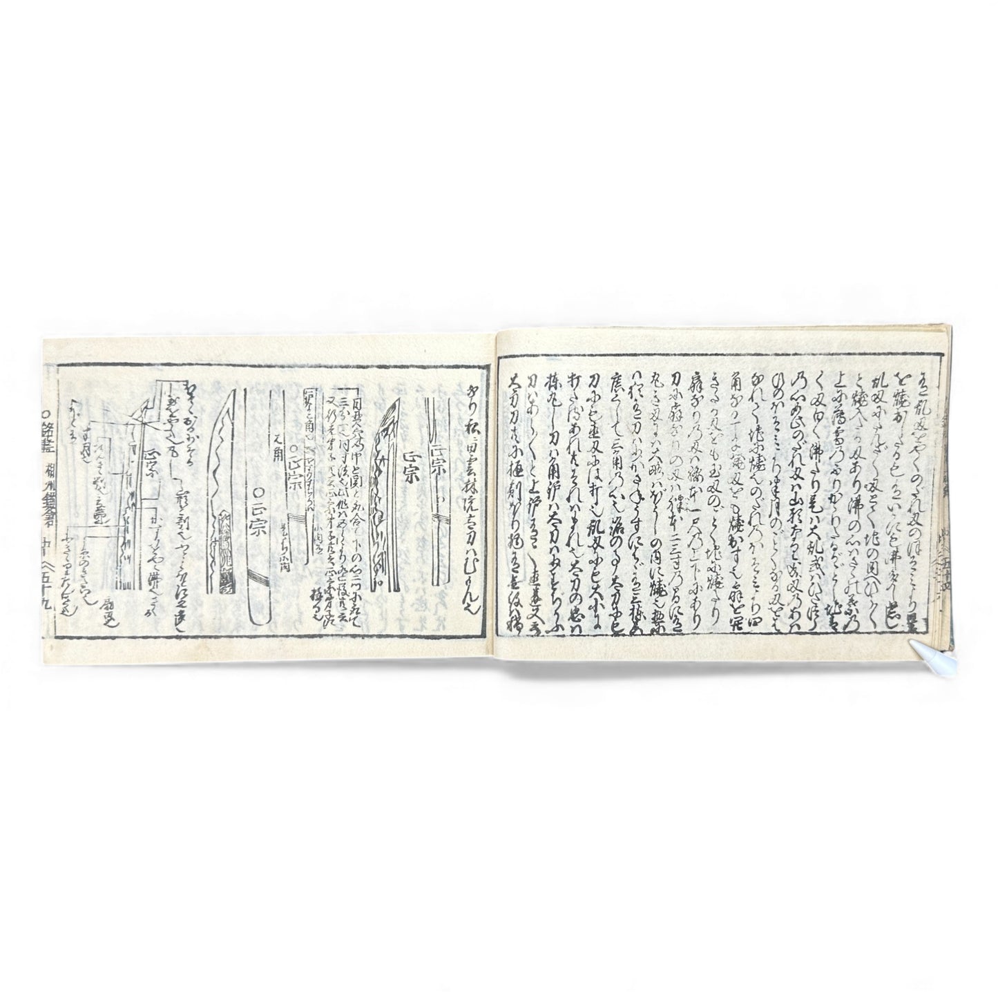 Edo-Period Japanese Sword Manual – 万宝全書 (Manpō Zensho) 刀剣図説 – Illustrated Nihontō Reference Book - B133