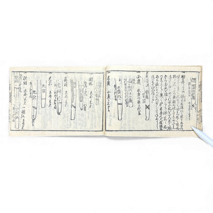 Edo-Period Japanese Sword Manual – 万宝全書 (Manpō Zensho) 刀剣図説 – Illustrated Nihontō Reference Book - B133