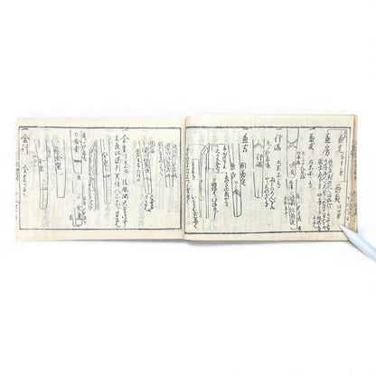 Edo-Period Japanese Sword Manual – 万宝全書 (Manpō Zensho) 刀剣図説 – Illustrated Nihontō Reference Book - B133