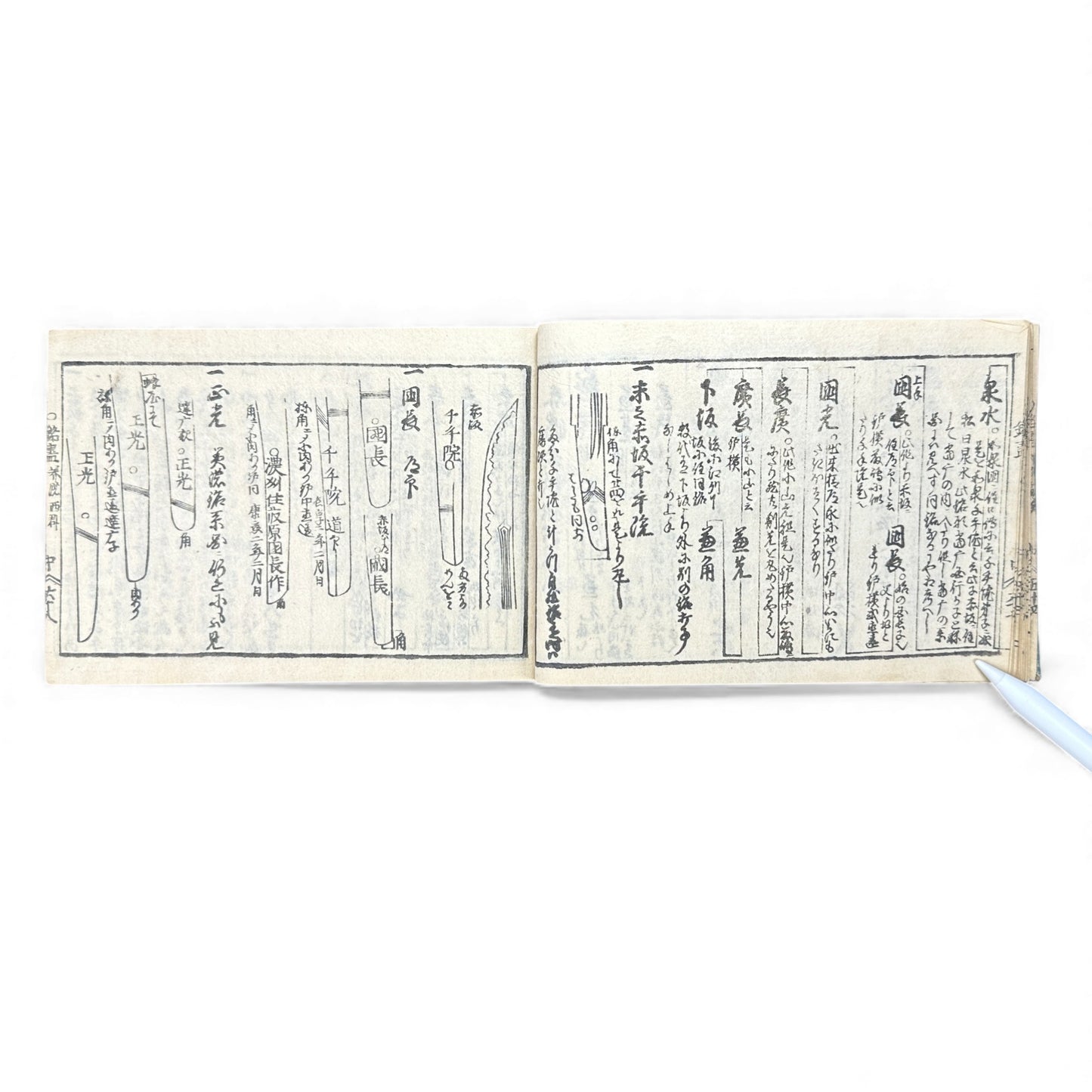 Edo-Period Japanese Sword Manual – 万宝全書 (Manpō Zensho) 刀剣図説 – Illustrated Nihontō Reference Book - B133
