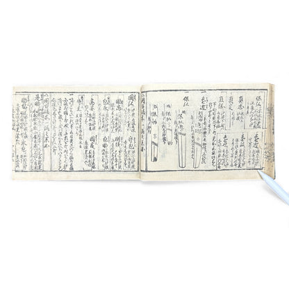 Edo-Period Japanese Sword Manual – 万宝全書 (Manpō Zensho) 刀剣図説 – Illustrated Nihontō Reference Book - B133