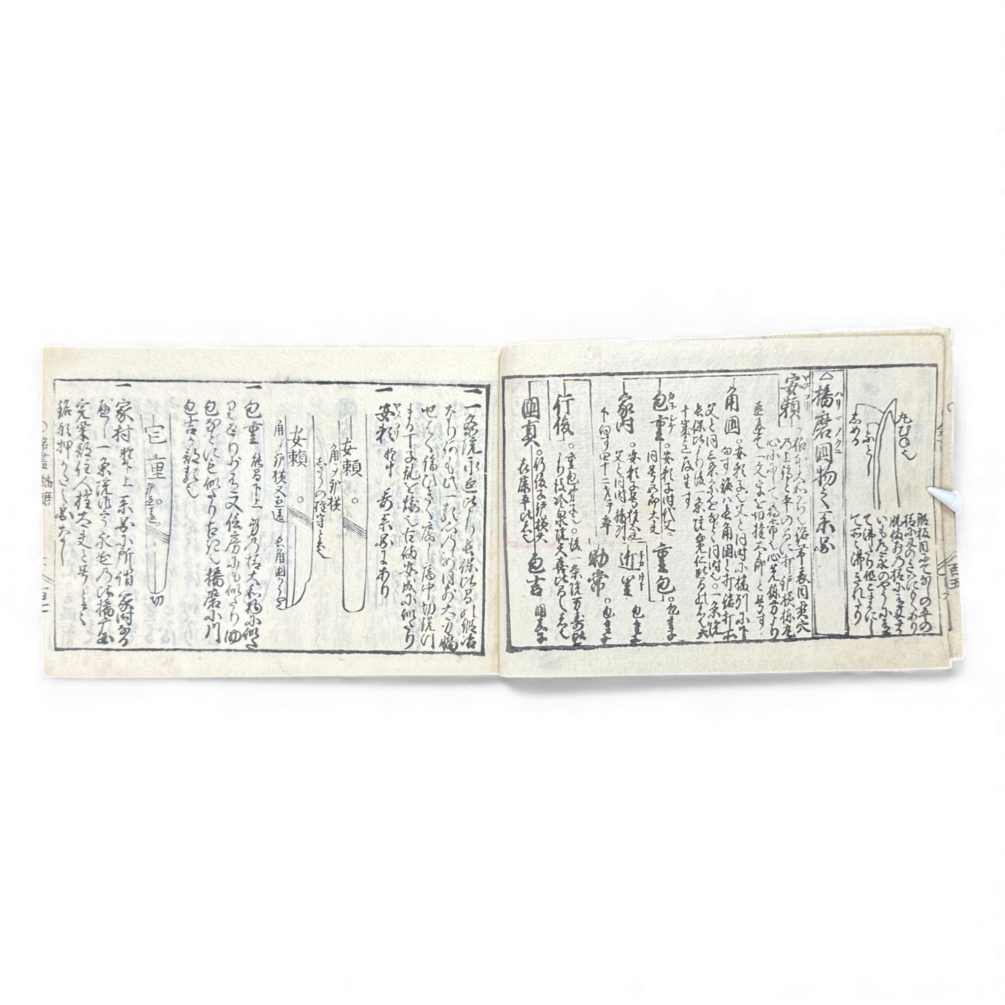 Edo-Period Japanese Swordsmith Manual – 万宝全書 (Manpō Zensho) 刀工鑑定篇 – Woodblock-Printed Nihontō Reference Book - B134