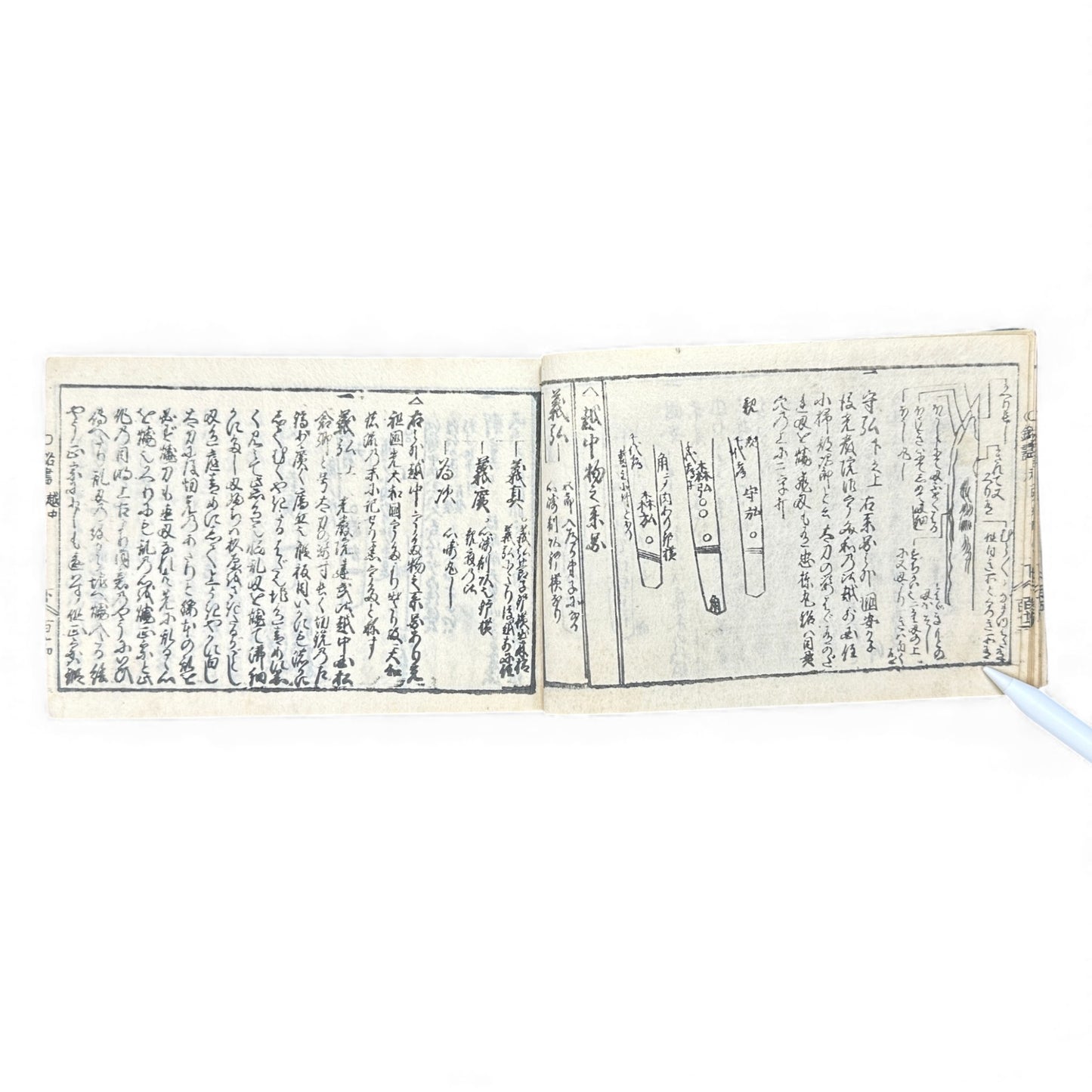 Edo-Period Japanese Swordsmith Manual – 万宝全書 (Manpō Zensho) 刀工鑑定篇 – Woodblock-Printed Nihontō Reference Book - B134