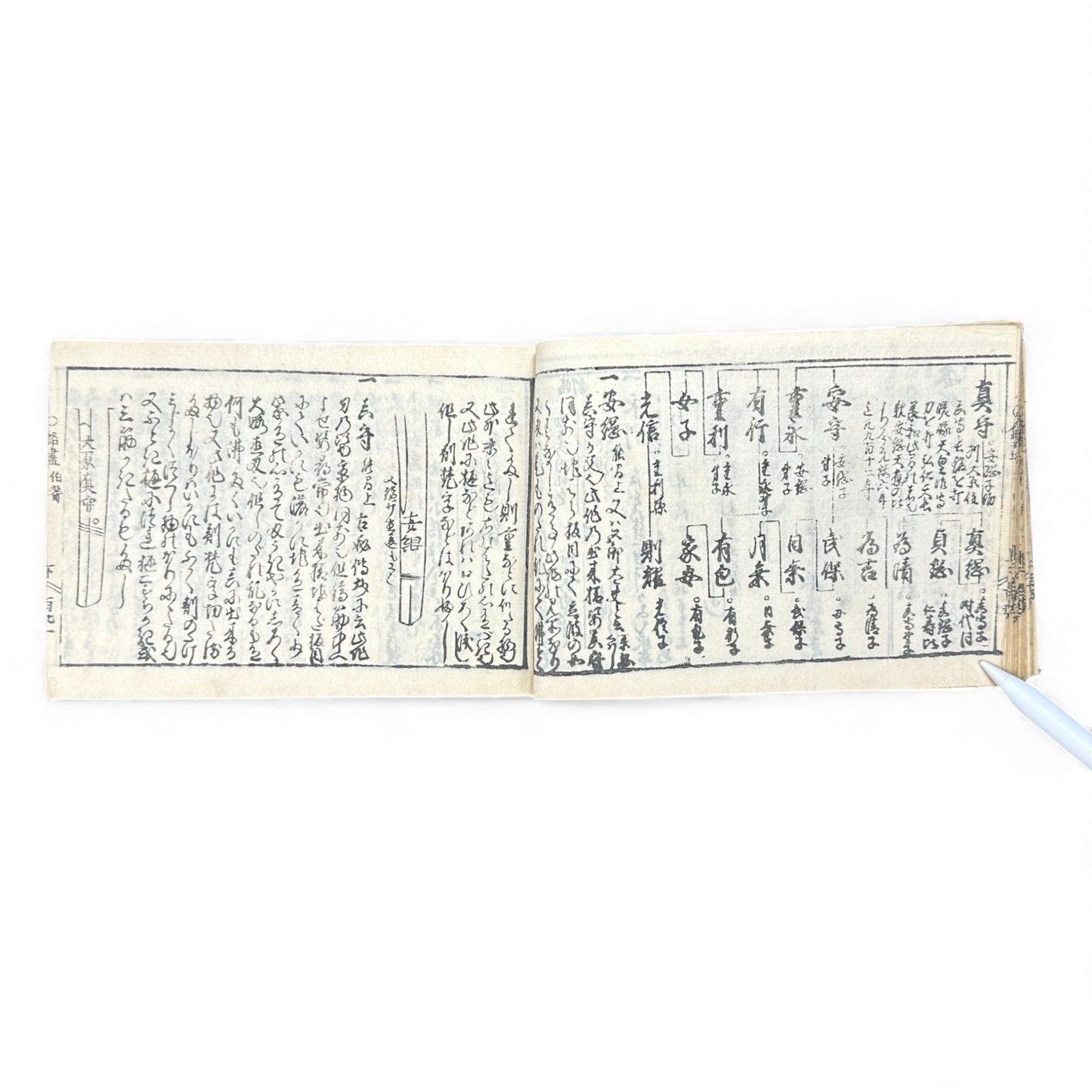 Edo-Period Japanese Swordsmith Manual – 万宝全書 (Manpō Zensho) 刀工鑑定篇 – Woodblock-Printed Nihontō Reference Book - B134