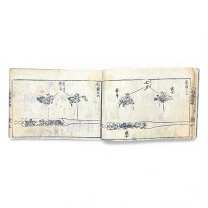 Edo Period Japanese Woodblock Book – Metalwork & Crest Designs (Kamon) – Decorative Arts Encyclopedia – Rare Antique - B135