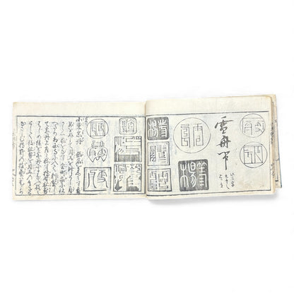Edo Period Seal Design Manual – 合類印譜 (Gorui Inpu) | Illustrated 印譜 / Inpu Seal Catalog | Original Japanese Woodblock Book - B137